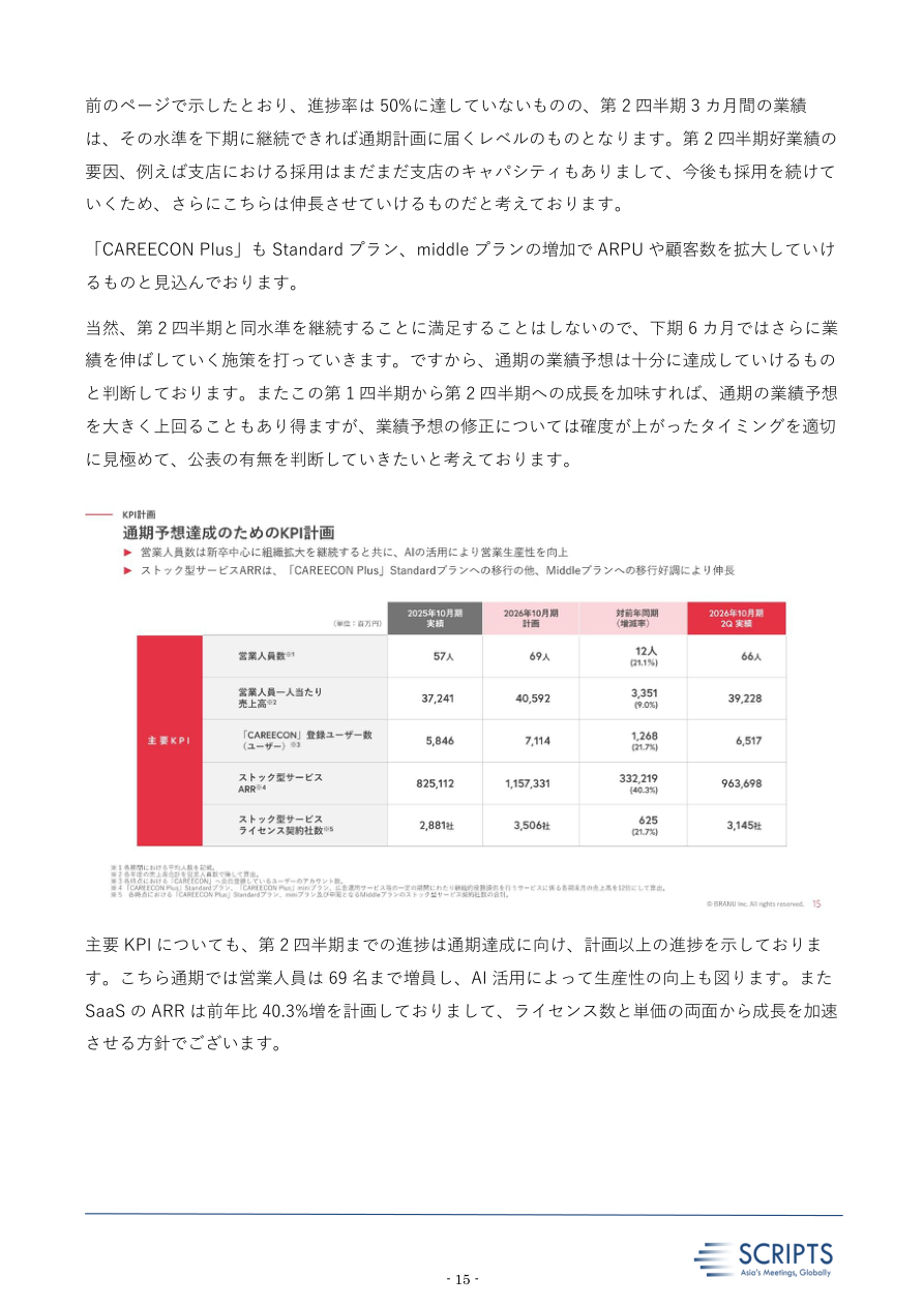 今後の見通しの核心
