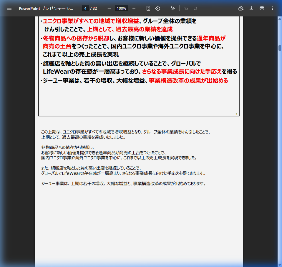 市場環境の核心